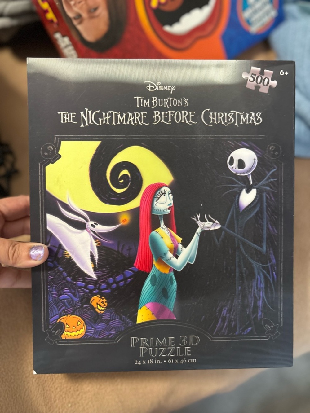 Disney The Nightmare Before Christmas Puzzle - Black, Yellow, Red, Purple, Green